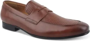 Alfani Mens Halstonn Embossed Faux Leather Loafers