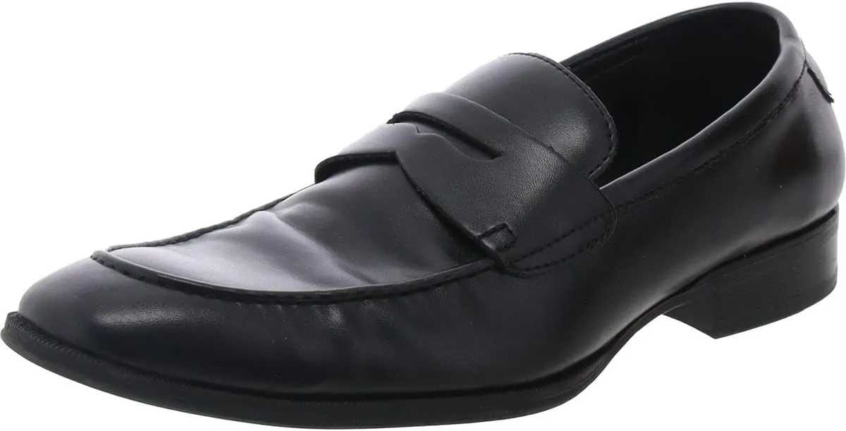 Alfani Mens Memory Foam Faux Leather Loafers