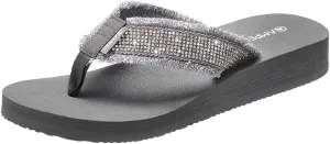 Ampeo Women's Arch Support Flip Flops Comfortable Casual Summer Beach Thong Sandals