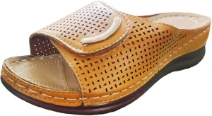 Arch Support Sandals Women's Slip On Summer Wedge Sandals Comfortable Orthopedic Plantar Fasciitis Sandals