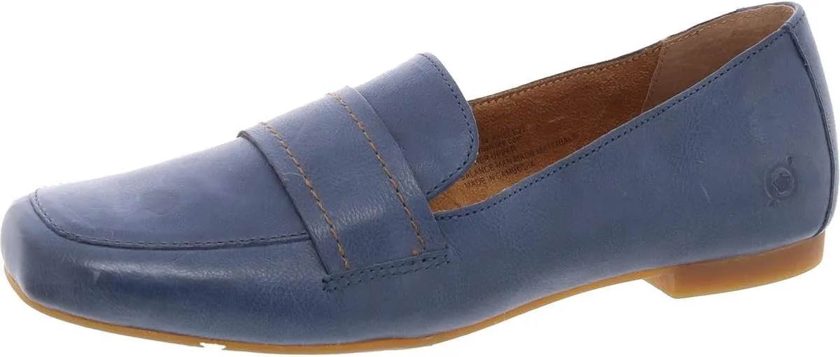 BORN Womens Branca Padded Insole Leather Loafers