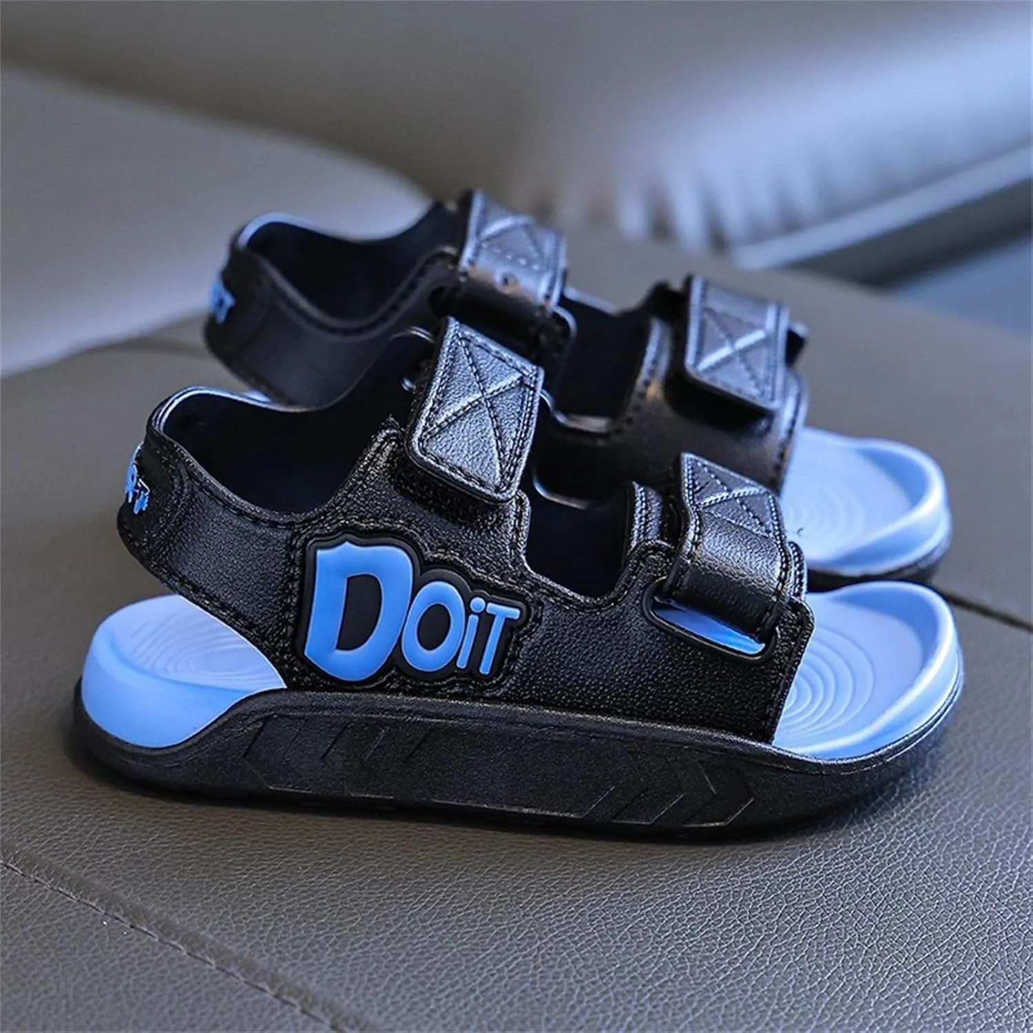 Boys Girls Sandals Adjustable Double Strap Open-Toe Athletic Lightweight Unisex Child Sport Shoes Summer Outdoor