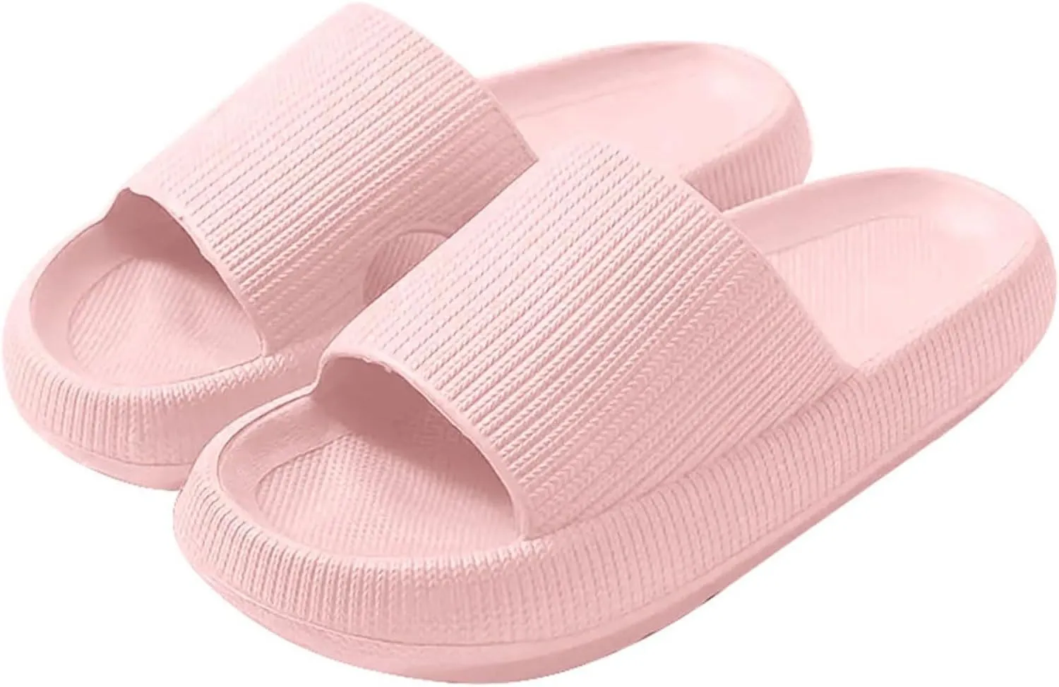 Cloud Slides for Women and Men, Platform Slides Slippers Pillow Slippers with Arch Support Women Shower Sandals House Shoes Indoor Outdoor Slip On Sandals Comfortable Waterproof Unisex