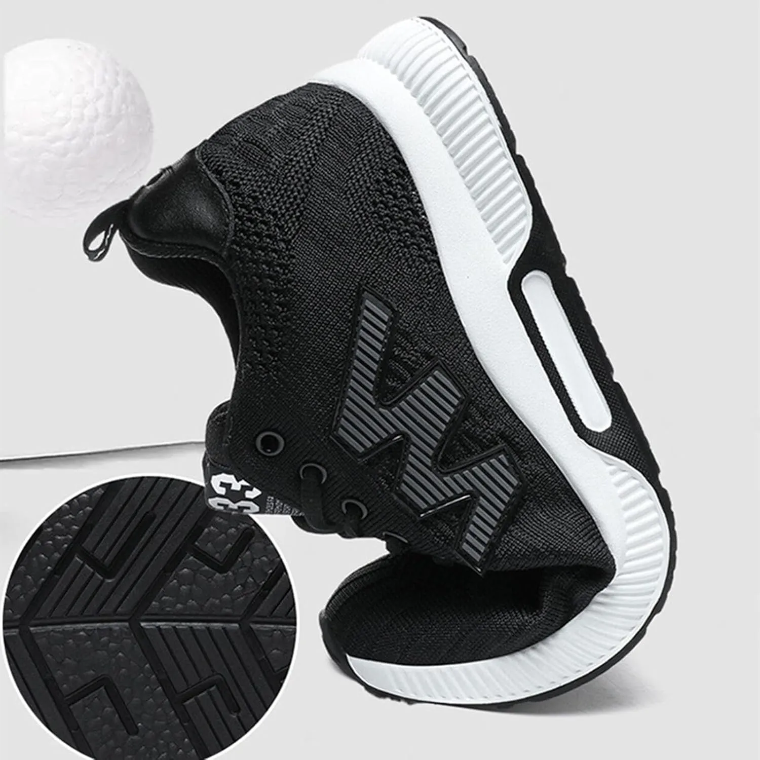 Couple Men's Elevator Shoes Men's Casual Mesh Trainers Lightweight Breathable Lace Up Sports Shoes with Hidden Lift Heel for Men Cm Sneaker Boots for Men Steel Toe Light