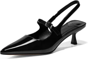 Coutgo Slingback Kitten Heels for Womens 2024 Pumps Party Dress Shoes