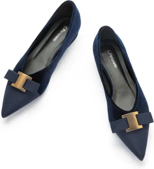 C.Paravano Womens Flats I Flat for Women Leather I Pointed Toe Flats I Ballet Flats for Women I Slip on Dressy Flats