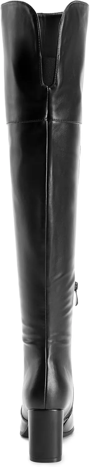 DREAM PAIRS Women's Thigh High Block Heel Over The Knee Boots