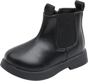 Fashion Ankle Boots for Girls Side Zipper Lace up Work Boots Waterproof Combat Boots Walking Shoes