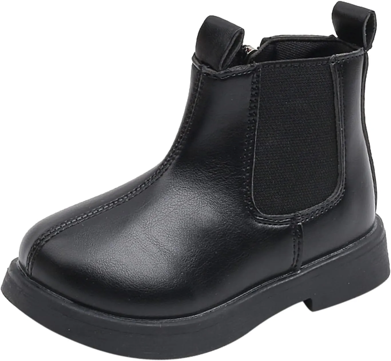 Fashion Ankle Boots for Girls Side Zipper Lace up Work Boots Waterproof Combat Boots Walking Shoes