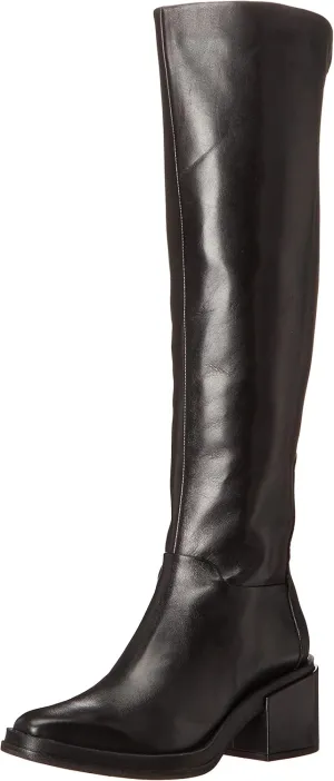 Franco Sarto Womens Dorica Leather Wide Calf Over-The-Knee Boots
