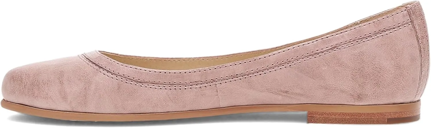 Frye Carson Ballet Flats for Women Featuring Premium Tumbled Leather with Leather Lining and Leather Outsole  3/8" Heel