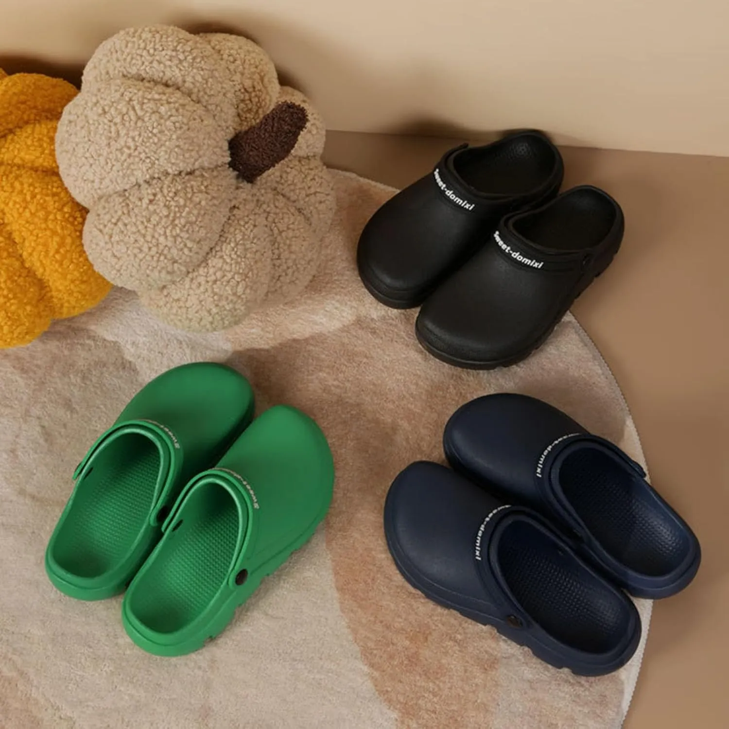 Garden Clogs Women's Clogs Rubber Rubber Garden Shoes Women's Clogs Garden Lightweight Rubber Shoes Women Bed Slippers 7