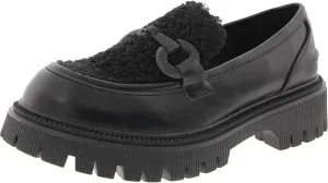 G.C. Shoes Womens Vince Solid Faux Leather Loafers