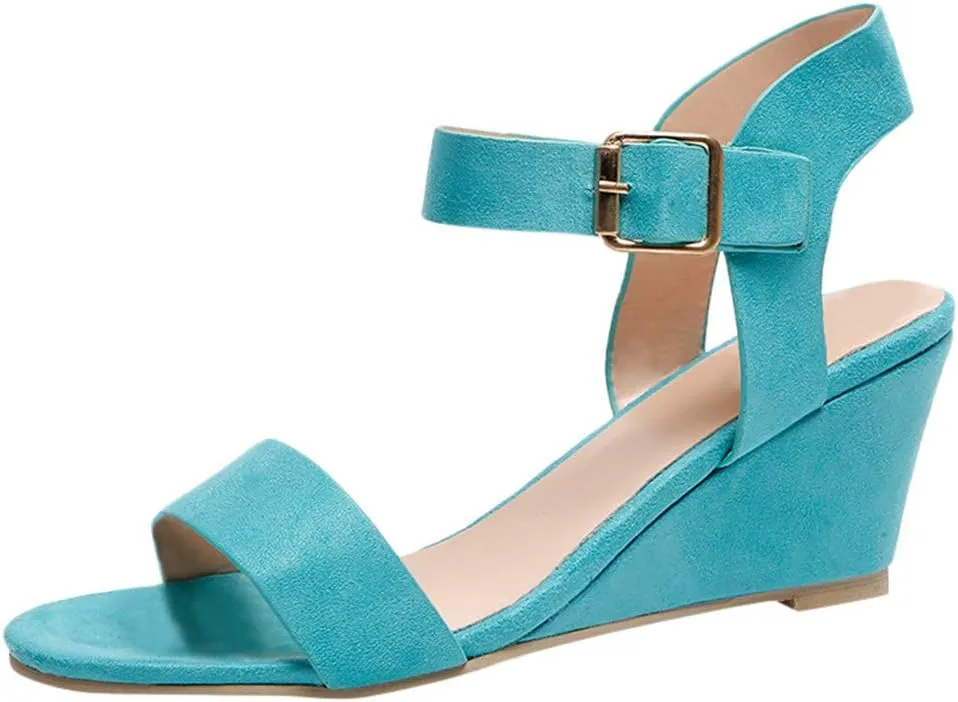 Gibobby Sandals for Women Dressy,Fashion Chunky Heel Sandal Open Toe Wedding Pumps Ankle Strap Evening Party Shoes