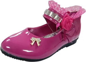 Girls and Toddler Mary Jane Dress Shoes Wedding Party Flower Girl School Shoes Slip on Ballet Flats Baby Girl Shoes