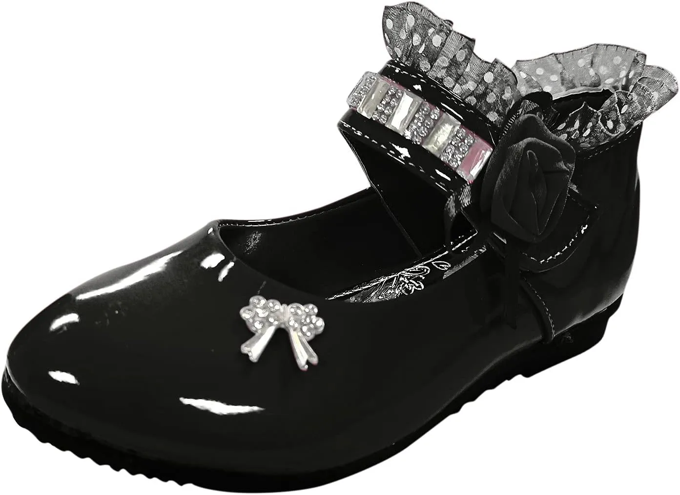 Girls and Toddler Mary Jane Dress Shoes Wedding Party Flower Girl School Shoes Slip on Ballet Flats Baby Girl Shoes