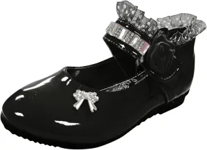 Girls and Toddler Mary Jane Dress Shoes Wedding Party Flower Girl School Shoes Slip on Ballet Flats Baby Girl Shoes