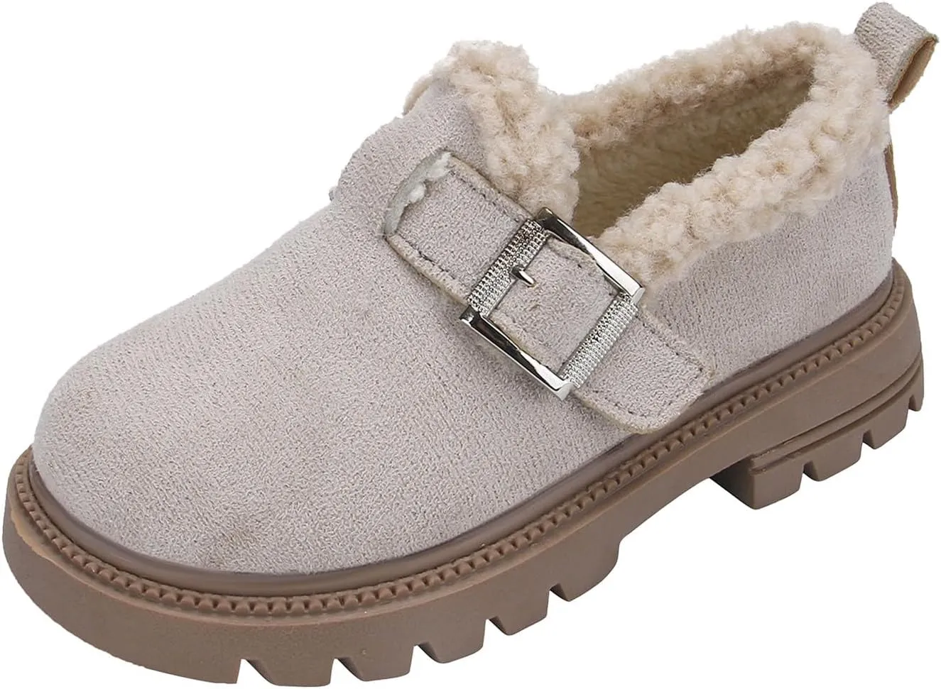 Girls Boots Kids Ankle Boots for Toddler Little Kid Big Kid Fleece Lined Short Booties Non Slip Warm Winter Boot