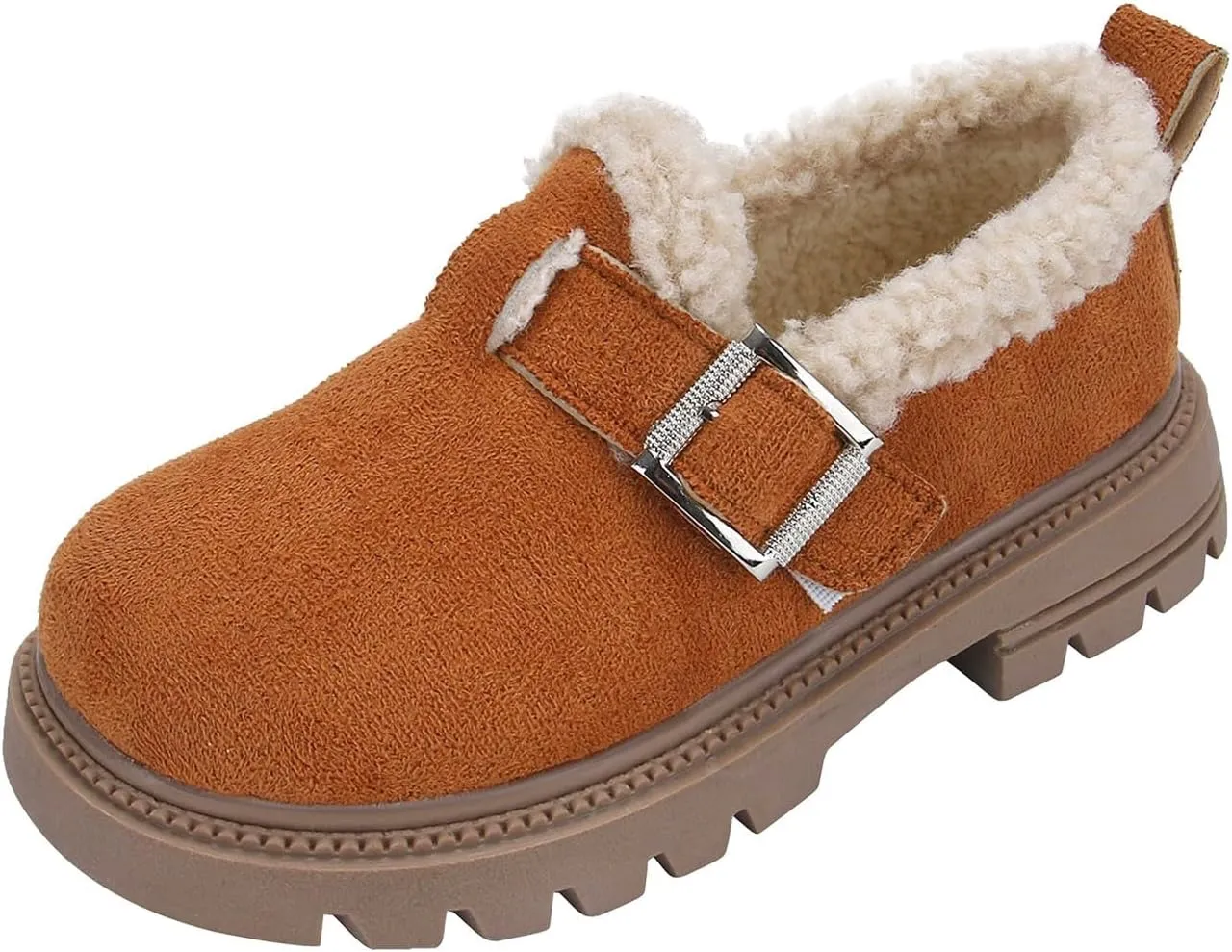 Girls Boots Kids Ankle Boots for Toddler Little Kid Big Kid Fleece Lined Short Booties Non Slip Warm Winter Boot