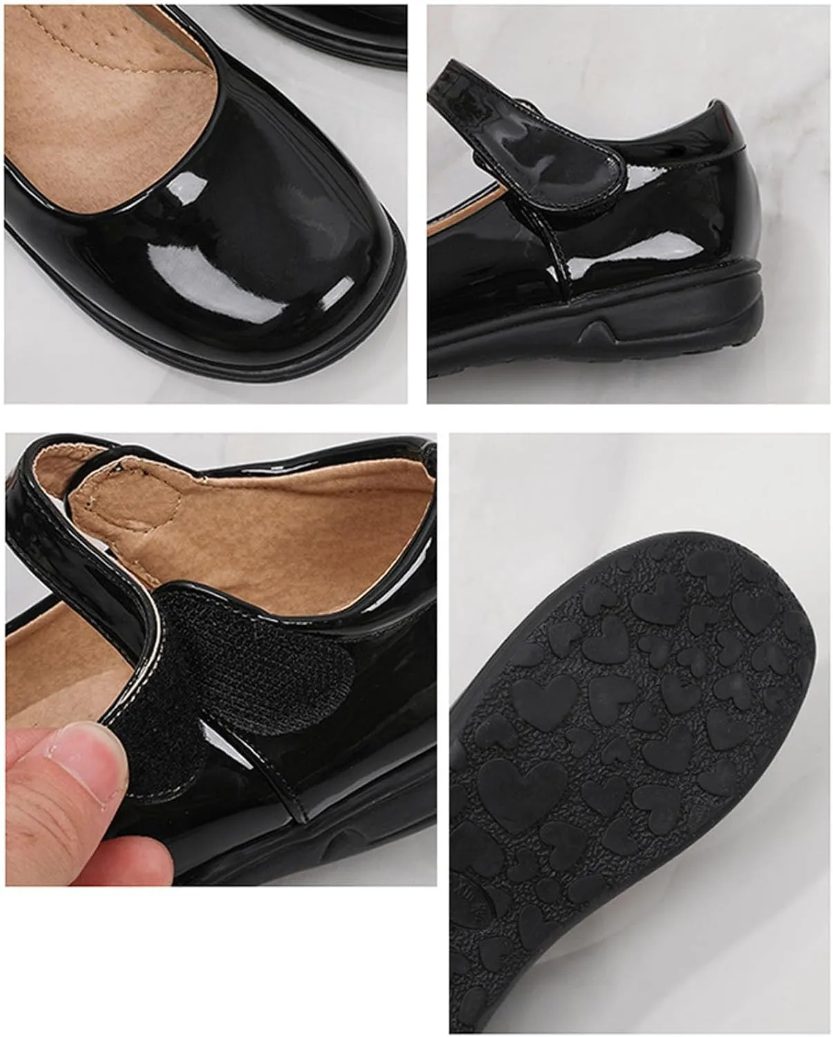 Girls Dress Shoes Kids Toddler Girls Mary Jane Flat Glitter Shoes Wedding Party School Toddler Princess Shoes