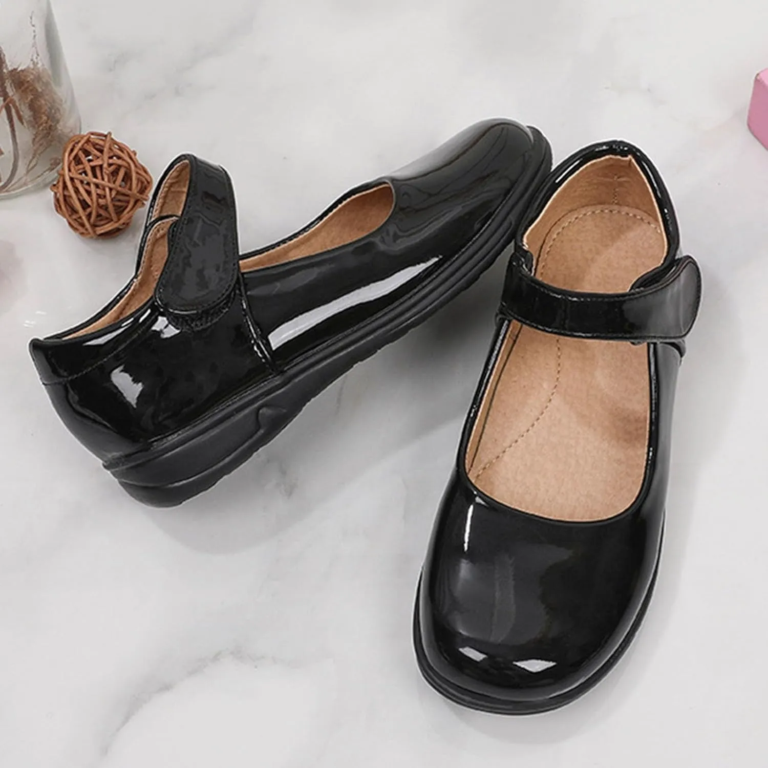 Girls Dress Shoes Kids Toddler Girls Mary Jane Flat Glitter Shoes Wedding Party School Toddler Princess Shoes