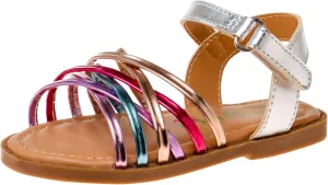 Girl's Multicolor Strappy Casual Sandals