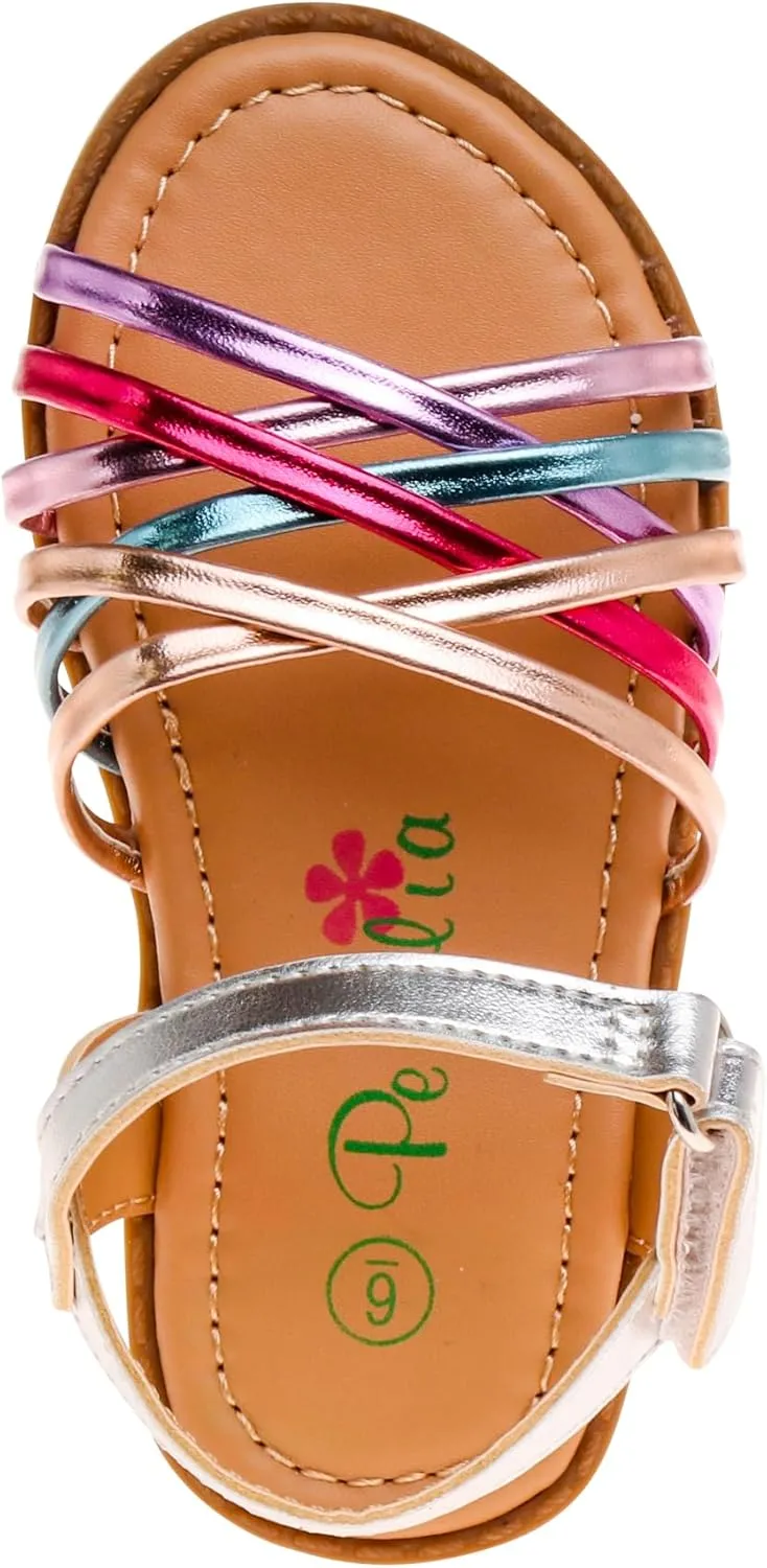 Girl's Multicolor Strappy Casual Sandals