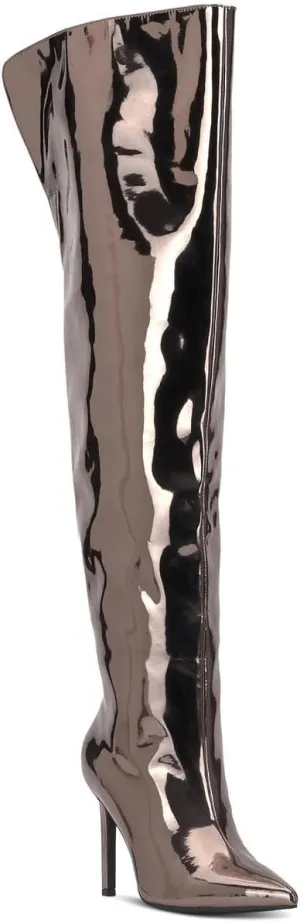 INC Womens SEDONA Metallic Pointed toe Over-The-Knee Boots
