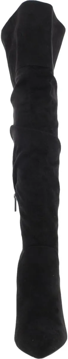 Jessica Simpson Womens Anitah Faux Suede Heels Over-The-Knee Boots
