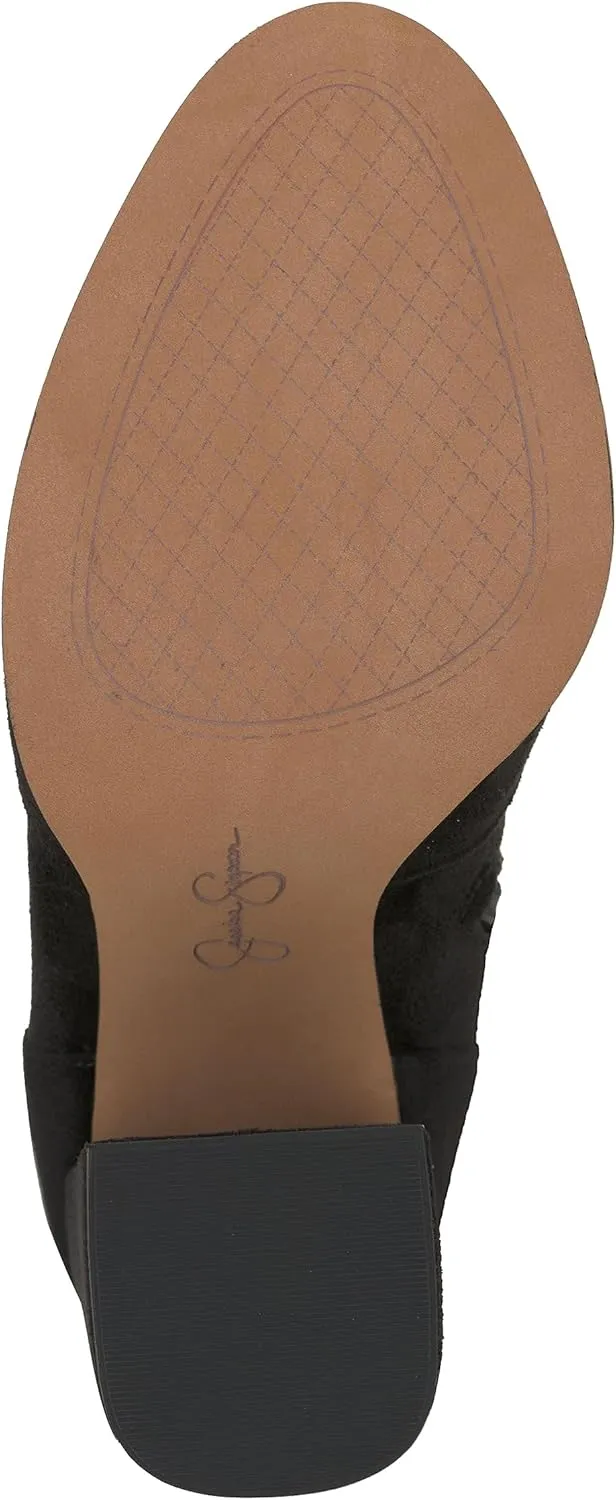 Jessica Simpson Womens Faux SuedeZipper Wide Calf Over-The-Knee Boots