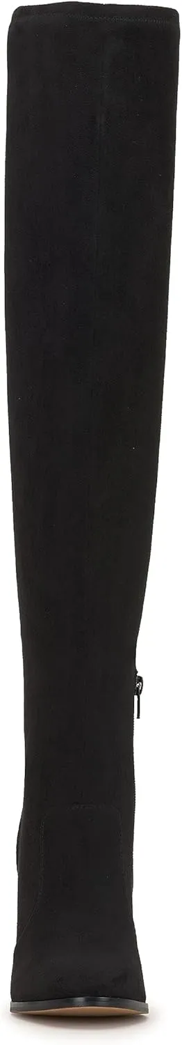 Jessica Simpson Womens Faux SuedeZipper Wide Calf Over-The-Knee Boots