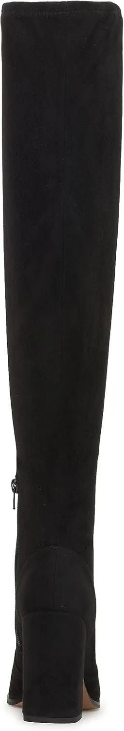 Jessica Simpson Womens Faux SuedeZipper Wide Calf Over-The-Knee Boots