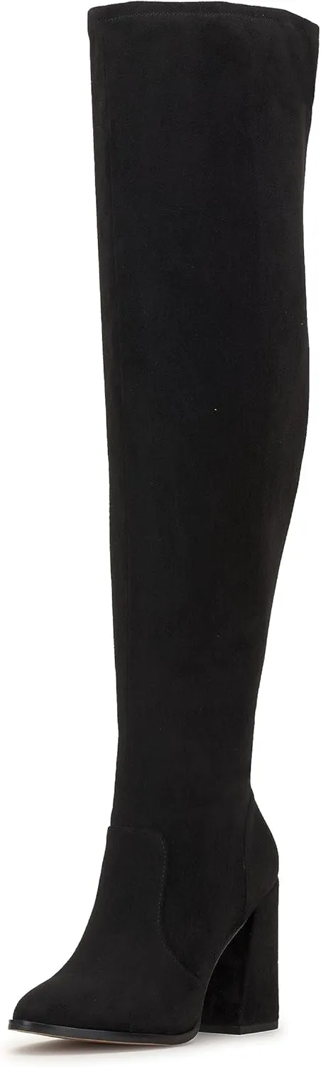 Jessica Simpson Womens Faux SuedeZipper Wide Calf Over-The-Knee Boots