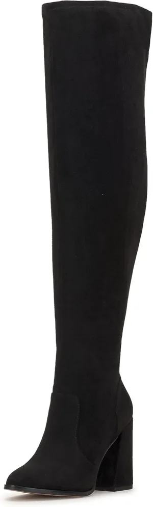 Jessica Simpson Womens Faux SuedeZipper Wide Calf Over-The-Knee Boots