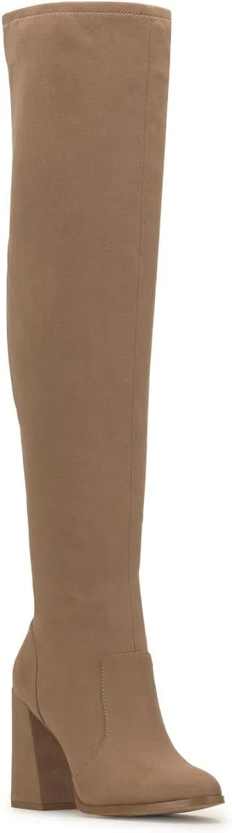 Jessica Simpson Womens Faux SuedeZipper Wide Calf Over-The-Knee Boots