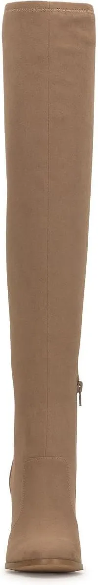 Jessica Simpson Womens Faux SuedeZipper Wide Calf Over-The-Knee Boots