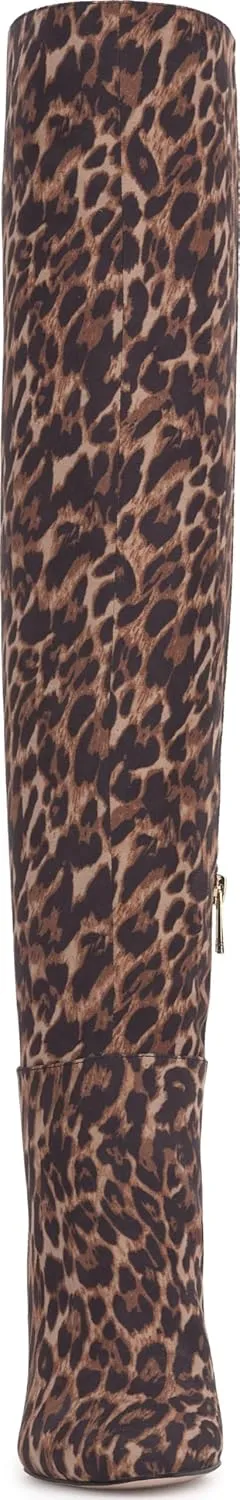 Jessica Simpson Womens Zipper Faux Leather Over-The-Knee Boots