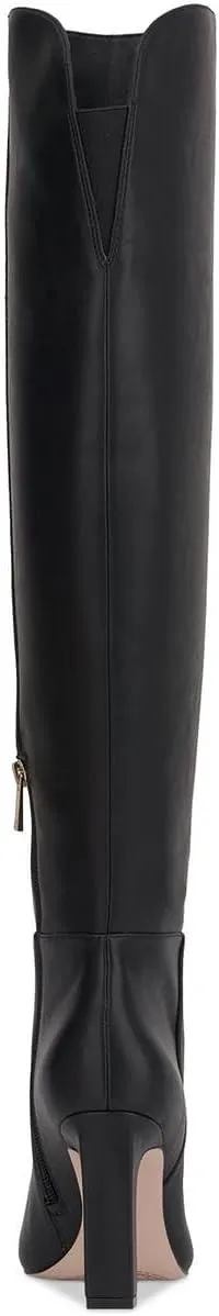 Jessica Simpson Womens Zipper Faux Leather Over-The-Knee Boots