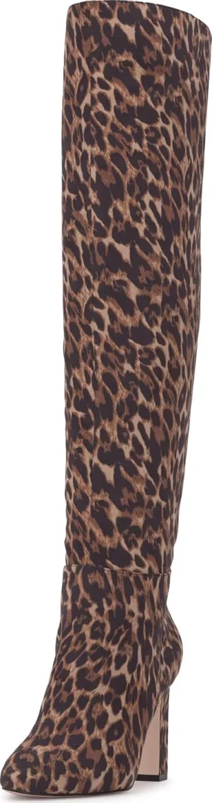 Jessica Simpson Womens Zipper Faux Leather Over-The-Knee Boots