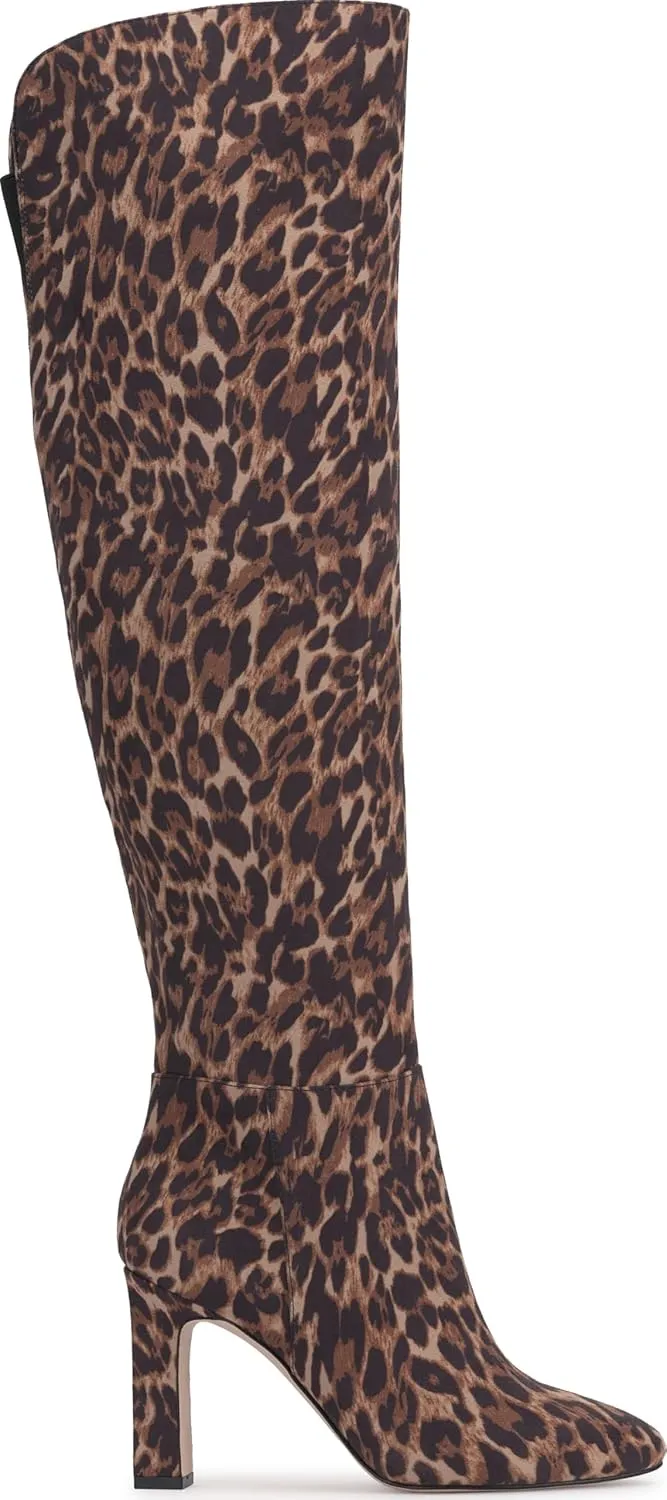 Jessica Simpson Womens Zipper Faux Leather Over-The-Knee Boots
