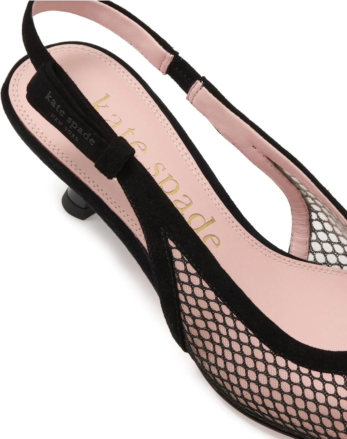kate spade new york Women's Riley Mesh Slingback Kitten Heel