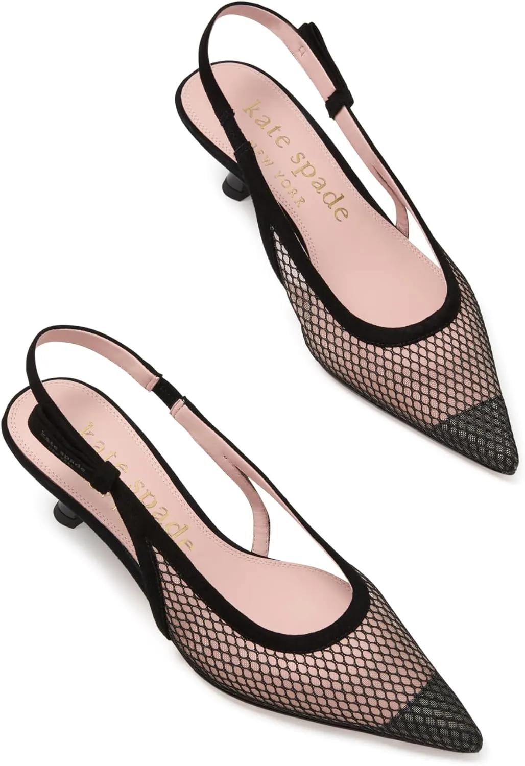 kate spade new york Women's Riley Mesh Slingback Kitten Heel