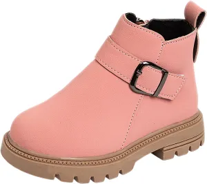Kids Ankle Booties Lace up Work Boot Combat Booties Riding Boots Lace up Non-Slip Short Boots Winter Snow Boots