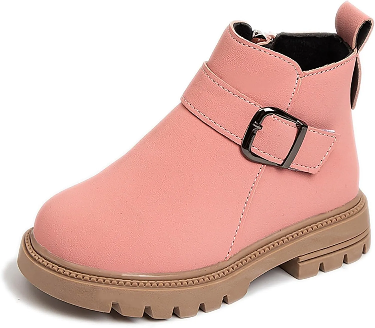 Kids Ankle Booties Lace up Work Boot Combat Booties Riding Boots Lace up Non-Slip Short Boots Winter Snow Boots