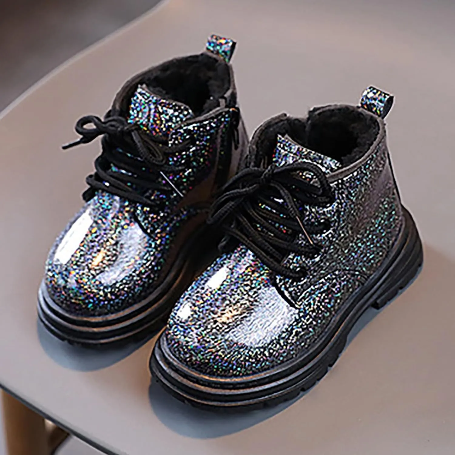 Kids Girls Ankle Boots Little Kid High Top Dress Shoes Lace Up/Zip Booties Classic Casual Walking Work Boot