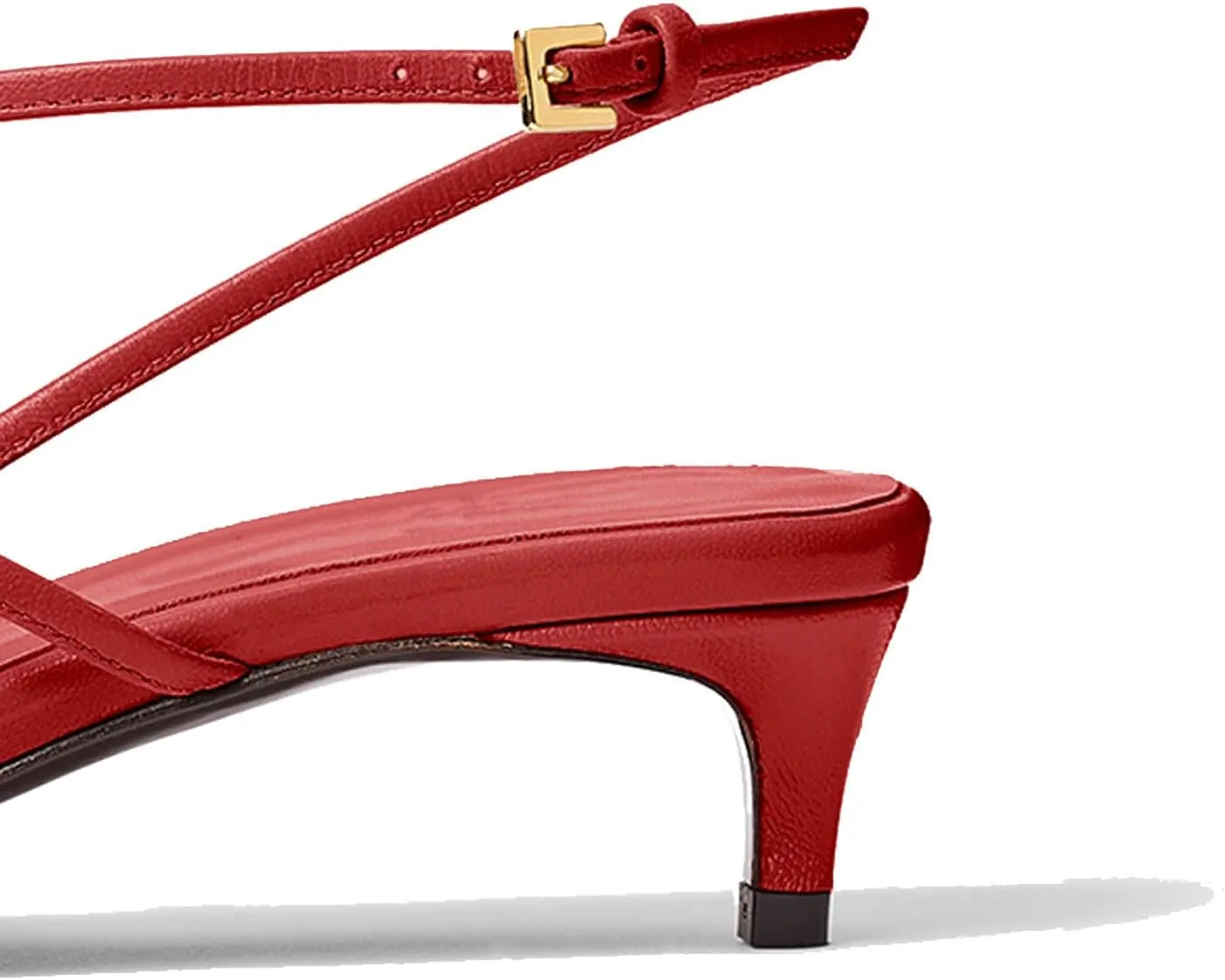 Kitten Heels for Women Elegant Strappy Sandals with Open Toe Fashionable Summer Leisure Shoes