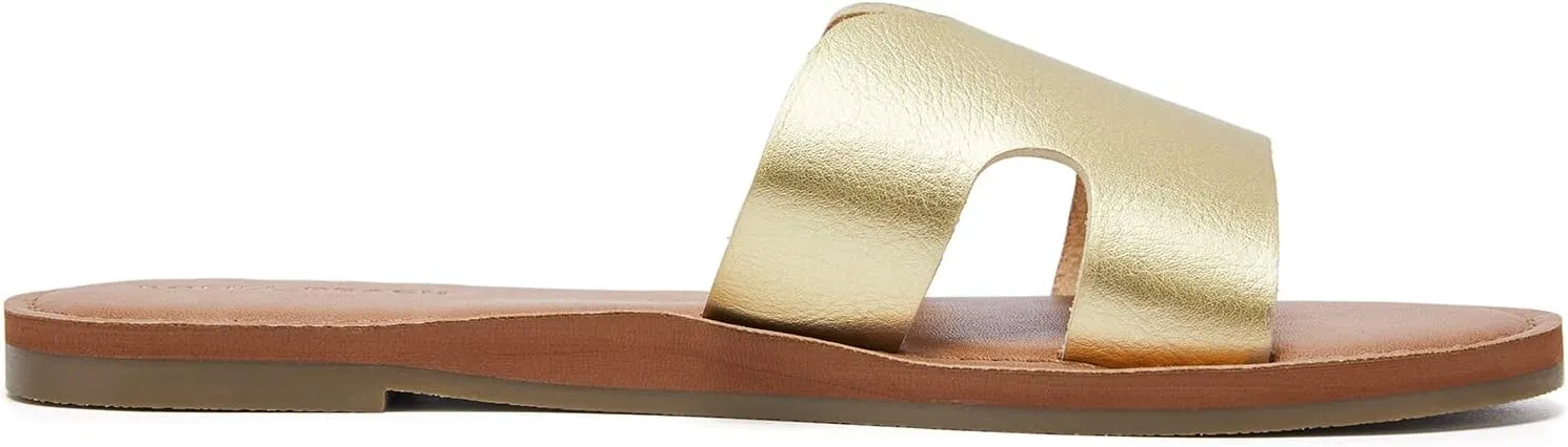 KOLILI Womens Flat Slide Sandals, Summer Fashion Sandals, Comfy Style | Warm-weather Favorite