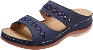Lausiuoe Orthotic Sandals For Women Plantar Fasciitis Arch Support Dressy Summer Comfortable Walking Orthopedic Flip Flops
