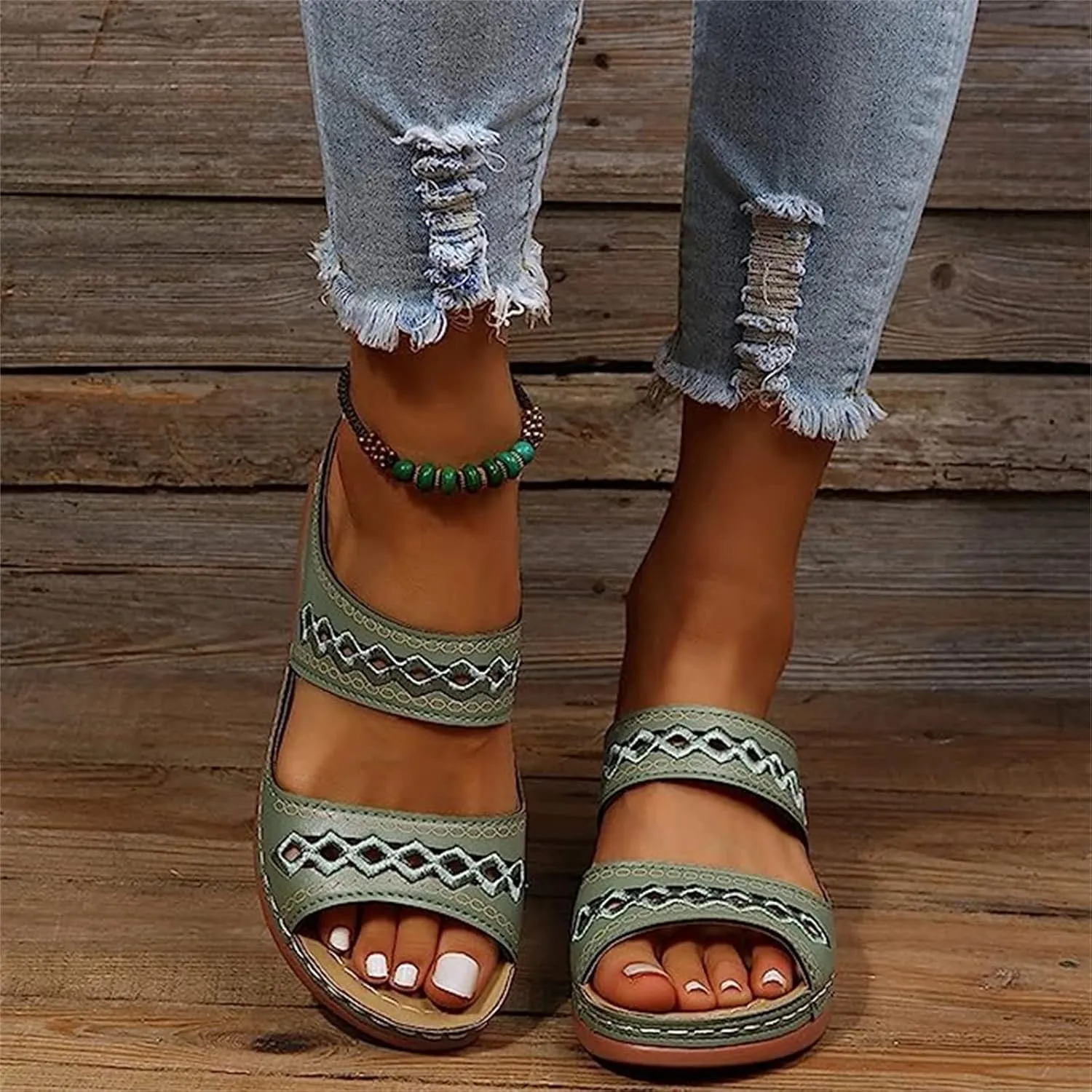 Lausiuoe Orthotic Sandals For Women Plantar Fasciitis Arch Support Dressy Summer Comfortable Walking Orthopedic Flip Flops