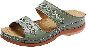 Lausiuoe Orthotic Sandals For Women Plantar Fasciitis Arch Support Dressy Summer Comfortable Walking Orthopedic Flip Flops